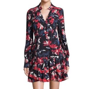 NWOT - Tanya Taylor Silk Poppy Tulip Print Dress